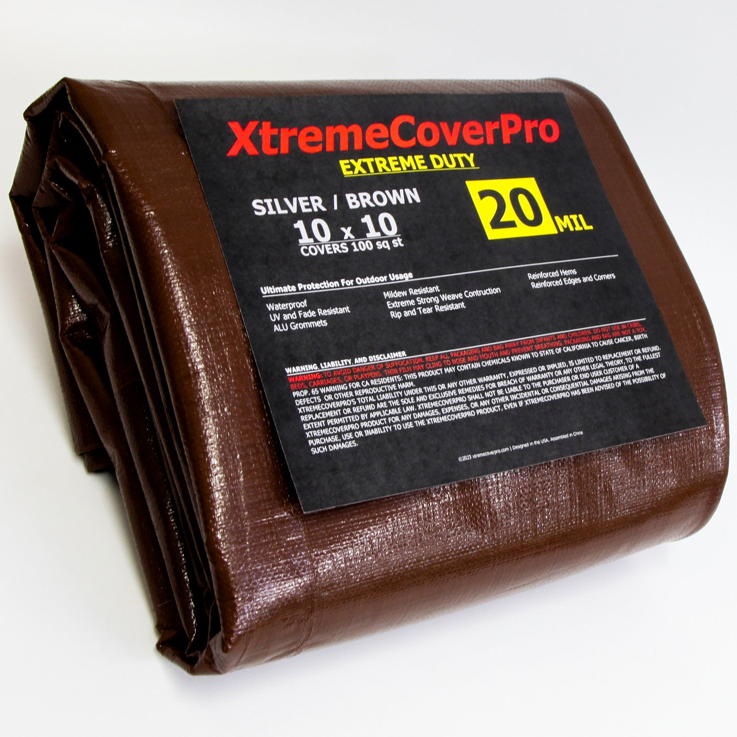 Extreme Duty 20MIL Brown/Silver Tarp
