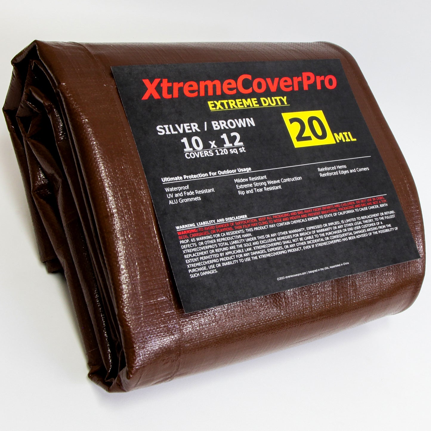 Extreme Duty 20MIL Brown/Silver Tarp