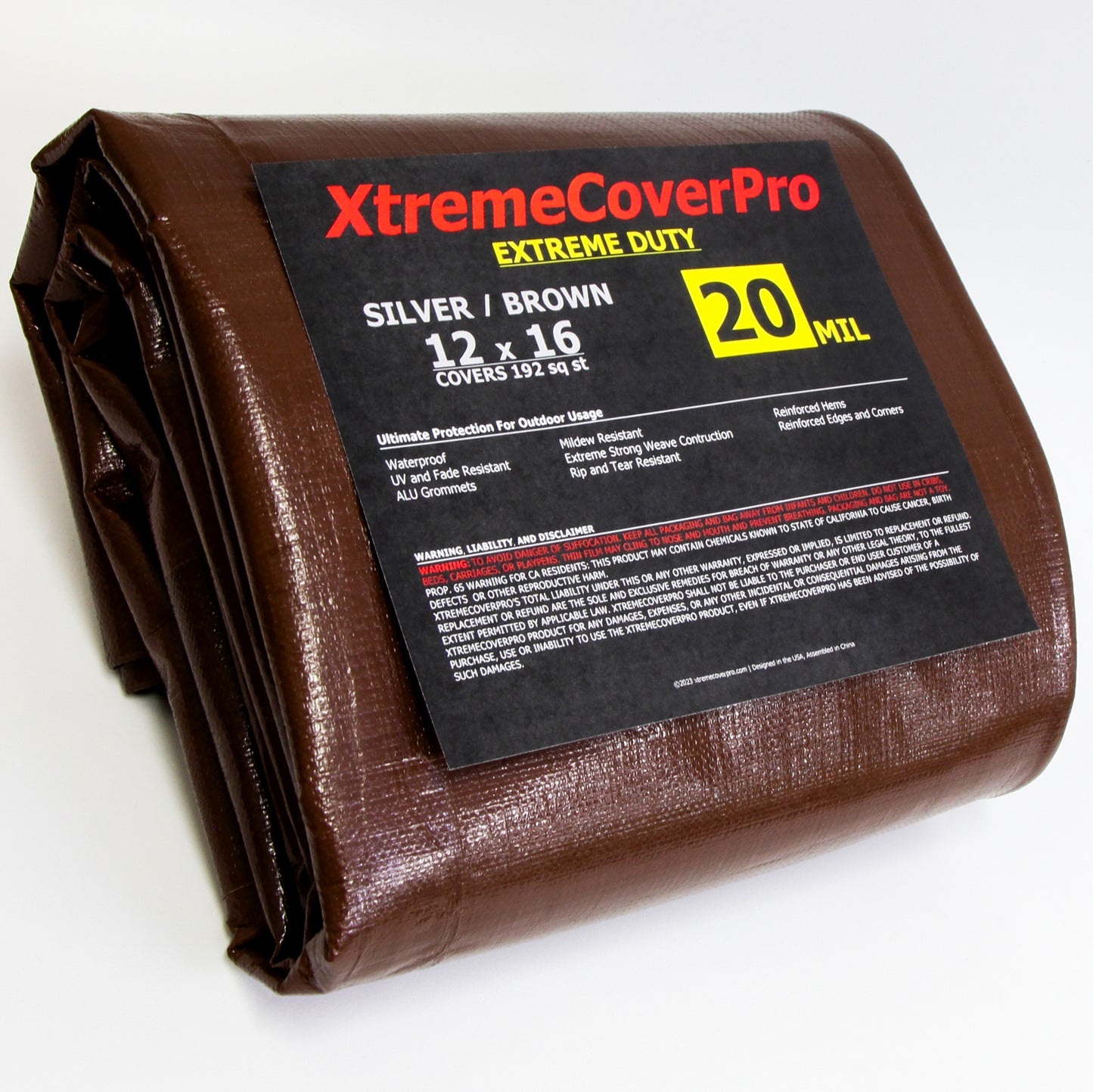 Extreme Duty 20MIL Brown/Silver Tarp