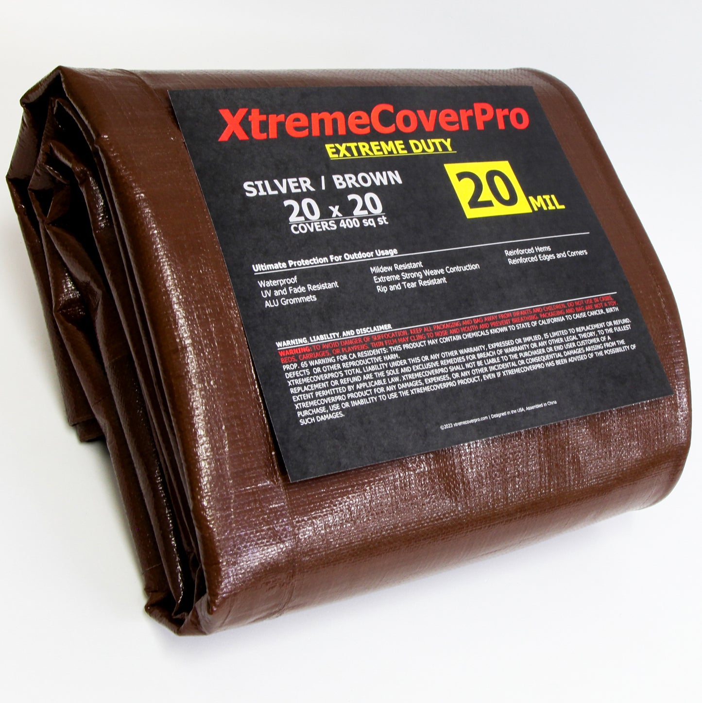Extreme Duty 20MIL Brown/Silver Tarp
