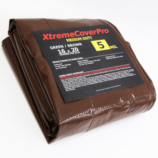 16x20 ft. (5 Mil) Tarp Waterproof Grommets Reinforced Edges