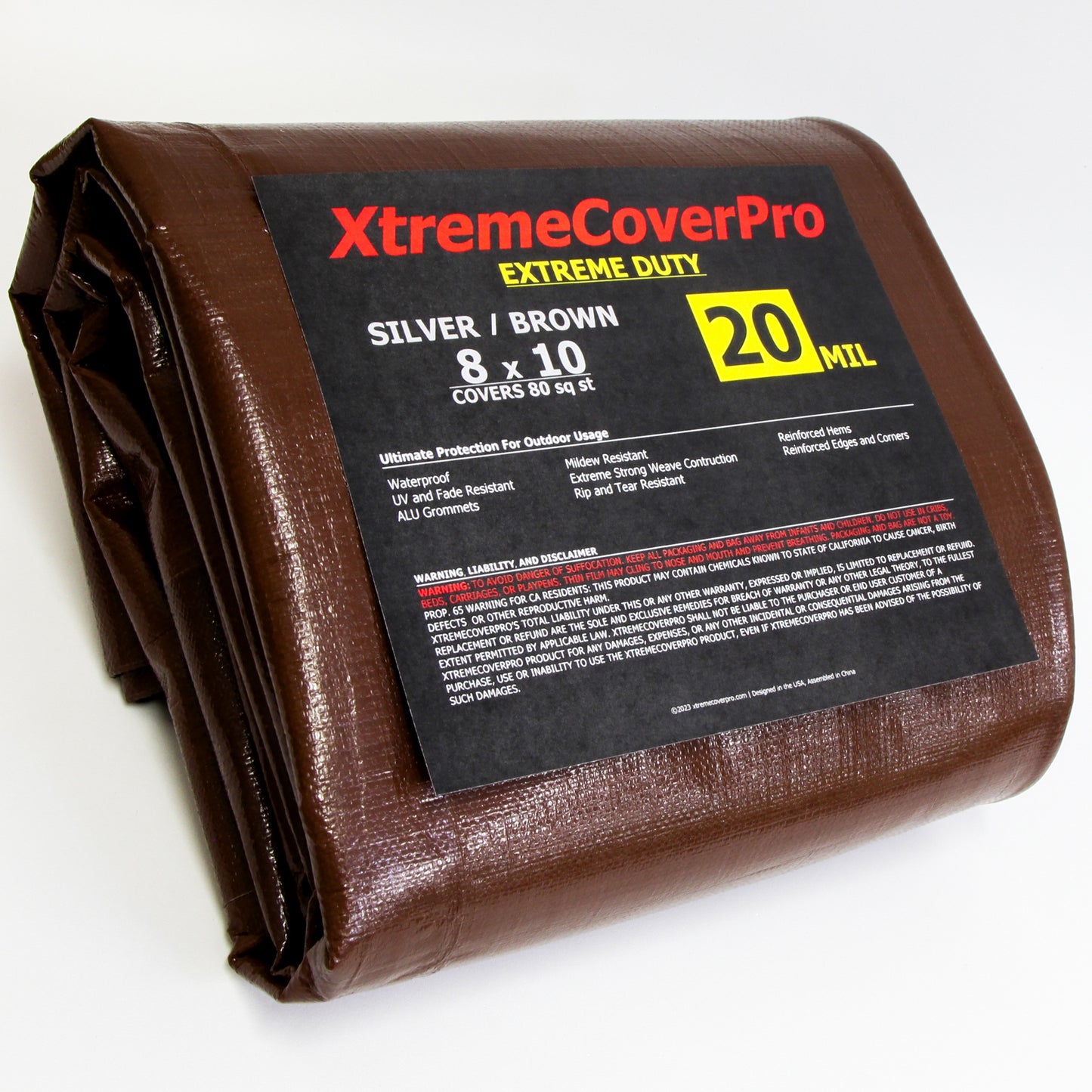 Extreme Duty 20MIL Brown/Silver Tarp