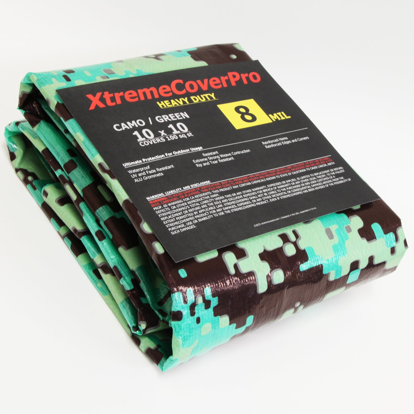 Heavy Duty 8MIL Camouflage/Green Tarp