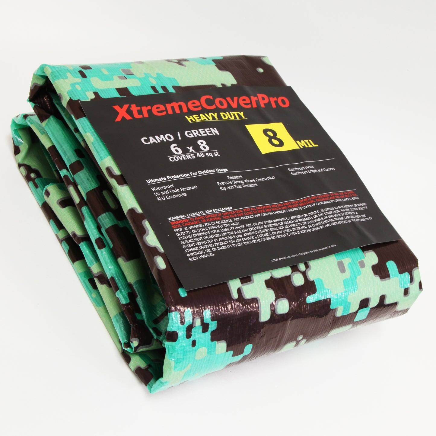 Heavy Duty 8MIL Camouflage/Green Tarp