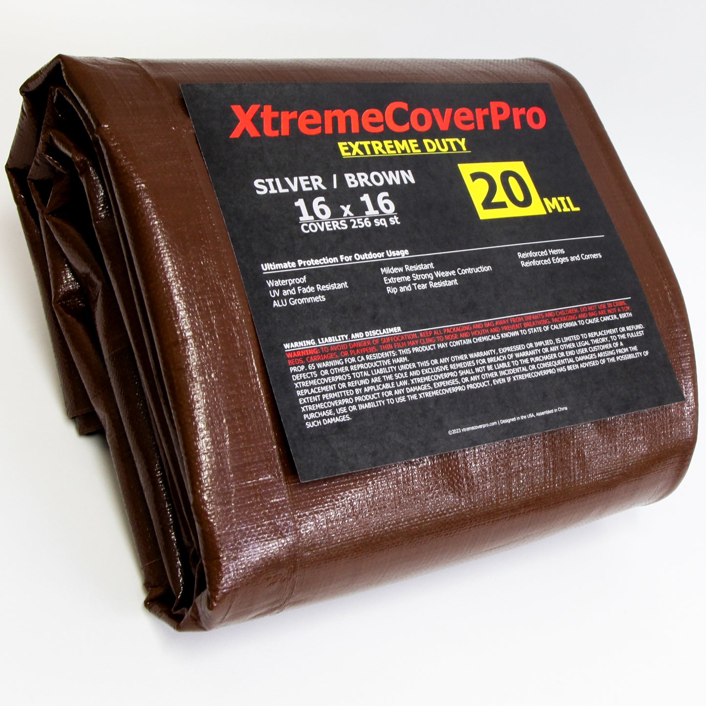 Extreme Duty 20MIL Brown/Silver Tarp