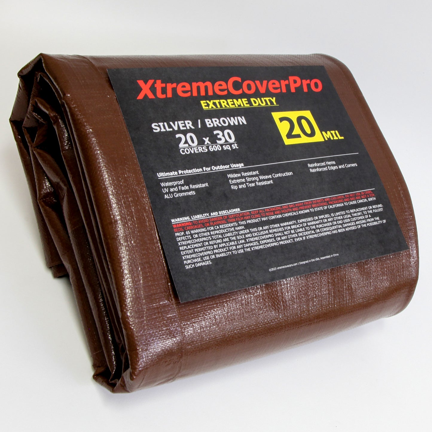 Extreme Duty 20MIL Brown/Silver Tarp